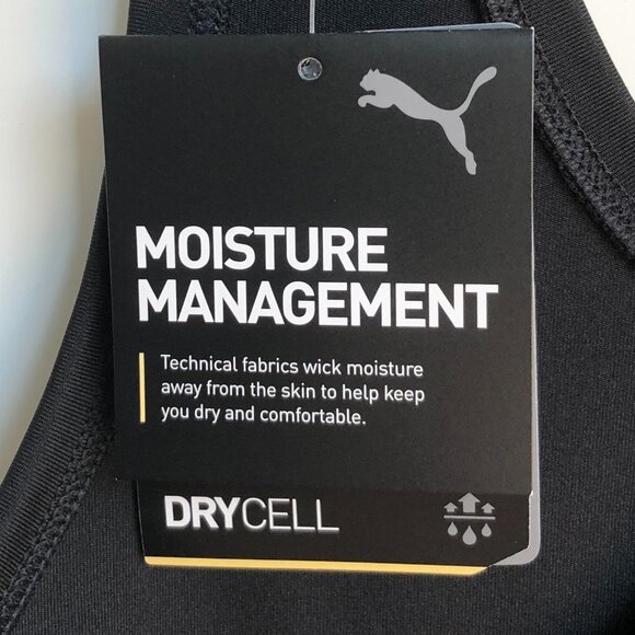 Puma RTG Drycell RB Fitted Tank Top Black Size M - Picture 5 of 8